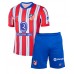 Atletico Madrid Robin Le Normand #24 Koti Peliasu Lasten 2024-25 Lyhythihainen (+ Lyhyet housut)